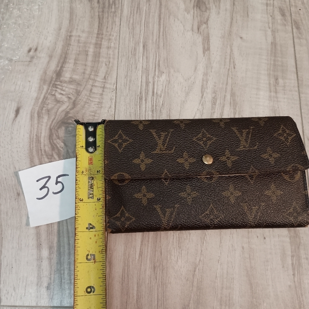 Authentic Louis-Vuitton Portefeuille International Wallet Purse Monogram Brown - Picture 13 of 13